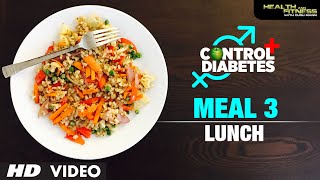 CONTROL DIABETES  Meal 03 Lunch  Program by Guru Mann [upl. by Hamian350]