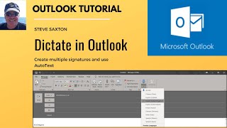 Top tips in Microsoft Outlook you have to know How dictate works multiple signatures [upl. by Granthem839]