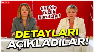 Selin Sayek Böke ve Gül Çiftçi Binici CHP Tüzük Kurultayı ile ilgili açıklama yaptı [upl. by Nylteak]