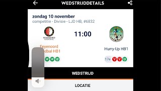 Feyenoord handbal HB1  Hurryup HB1 [upl. by Ulu]