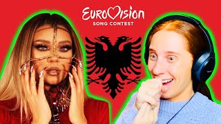 ENGLISH GIRL REACTS TO ALBANIAS SONG FOR EUROVISION 2022  RONELA HAJATI  SEKRET [upl. by Michaele]