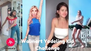 Walmart Yodeling Kid Challenge Musically Compilation 2 [upl. by Adialeda]