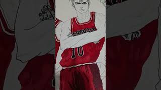 𝐒𝐋𝐀𝐌 𝐃𝐔𝐍𝐊 𝚂𝚊𝚔𝚞𝚛𝚊𝚐𝚒🏀⛹️youtubeshorts slamdunk sakuragi arts drawing [upl. by Valentino199]