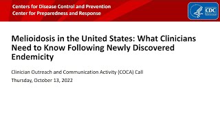 Melioidosis in the United States What Clinicians Need to Know Following Newly Discovered Endemicity [upl. by Aceber]