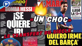 Le monde du football secoué par lannonce choc de Lionel Messi  Revue de presse [upl. by Schofield]