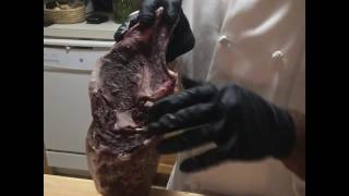 Steakager Video Breakdown of a Dry Aged Ribeye [upl. by Ainwat513]