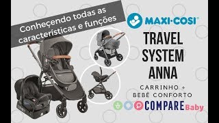 Carrinho ANNA Maxi Cosi  REVIEW Completo  TRAVEL SYSTEM com Bebê Conforto [upl. by Ferneau376]