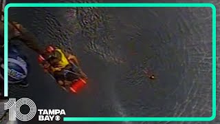 Coast Guard aircrew rescues boater from sinking off Crystal River [upl. by Edualc272]