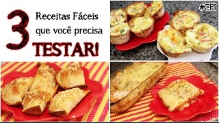 3 receitas Fáceis Práticas e Rápidas que você precisa testar CPI [upl. by Nauqes]