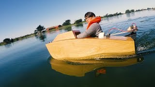 Testing a LaserCut Mini Boat [upl. by Hillyer]