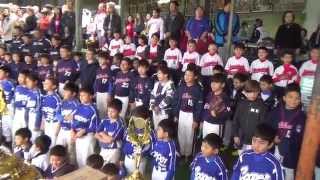 Torneio Acrilex 2014  Hino Nacional Brasileiro  Lindo com as crianças cantando [upl. by Annekam]