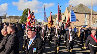 Bellshill Defenders FB 10th Anniversary of the Clyde Valley Somme Association  Carluke March 2024 [upl. by Atinrehs587]