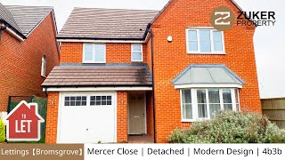 Lettings【Bromsgrove】Mercer Close  Detached  Modern Design  4b3b [upl. by Nell]