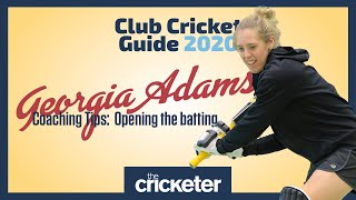 Georgia Adams coaching tips Opening the batting [upl. by Ennovyhs]