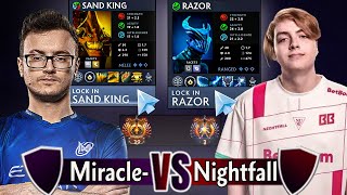 Nightfalls Razor vs Miracles SandKing Who Will Prevail 🔥 [upl. by Aklog649]