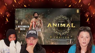 Americans react to Animal Official Trailer  Ranbir K Bobby D Rashmika M [upl. by Fridell]