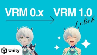 Lets convert from vrm0x to vrm10 easy one click with UniVRM [upl. by Lamphere]