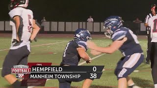 Manheim Township blanks Hempfield in Week 5 [upl. by Llertak]