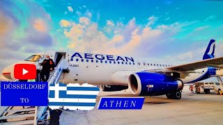 Aegean Airlines  Business Class  A320  Düsseldorf  Athen [upl. by Almallah]