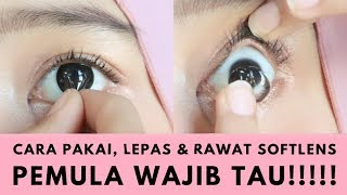 Cara Memakai Melepas dan Merawat Softlens untuk Pemula  TANPA ALAT  Yuny Isnaini [upl. by Bluefarb809]