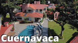 ‼️Asi es una casa de 15 MILLÓNES en VENTA en CUERNAVACA Morelos con jardin y alberca privados [upl. by Engapmahc]