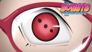 Sarada Unlocks Her 2nd Tomoe  Boruto Naruto Next Generations [upl. by Rosabelle]