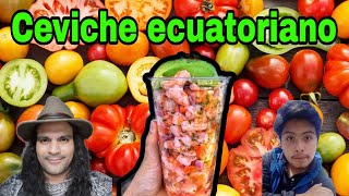 El ceviche 🦐 ecuatoriano 🇪🇨 lleva tomate 🍅 y es delicioso [upl. by Bakeman420]