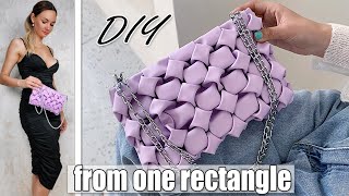 DIY FANCY CLUTCH FROM ONE PIECE OF FABRIC ❤️️ How to Make Smocking Purse Bag Easy  GIRL CRAFT [upl. by Barboza]