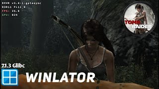 Tomb Raider GOTY Winlator Gblic Afei Snapdragon 695 Game Test [upl. by Romney]