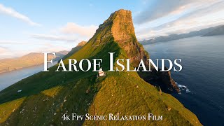 Faroe Islands 4K  Cinematic FPV Relaxation Film [upl. by Itsym]