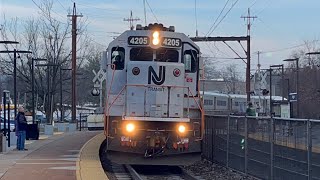 NJ Transit  The Evening Rush Hour at Denville 122623 [upl. by Nedmac]