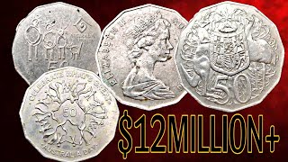 Australia’s Rare 50 Cents Coins with Huge Collector Value [upl. by Ellerrehs]