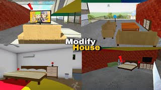 Modify House 🏡 in Indian bikes driving 3D Game with Rgs Tool Cheats codes Add new update Furniture [upl. by Mallon473]