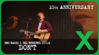 Ed Sheeran  Dont Live at BBC Radio 1 Big Weekend 2014 [upl. by Ennoira188]