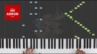 La chevaleresque  ABRSM Piano Grade 5 2021 amp 2022 A1  Synthesia Piano tutorial [upl. by Notanhoj555]