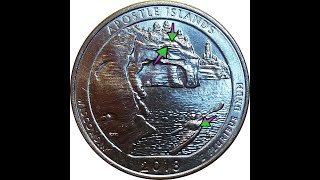 2018 Wisconsin Apostle Islands Quarter quotFalling Rocksquot Error Examination [upl. by Melmon]