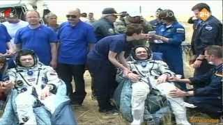 André Kuipers Dutch astronaut  The Soyuz has landed July 1 2012 [upl. by Congdon]