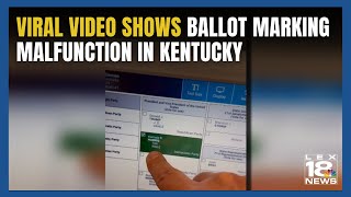 Video Shows Ballot Marking MALFUNCTION in KY [upl. by Eniamrahc]