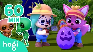 🎃 Old MacDonald Had Spooky Eggs and More｜Halloween Songs for Kids｜Hogi Halloween｜Hogi Pinkfong [upl. by Lucille]