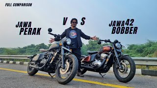 Jawa 42 Bobber Vs Jawa Perak Which One is Better Full Comparison Detail  Ksc Vlogs [upl. by Hsakaa951]