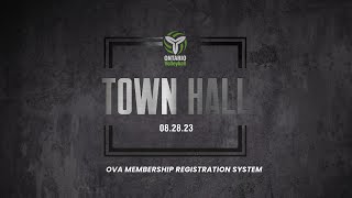 Membership Registration System  OVA Town Hall August 28 2023 [upl. by Merwin]