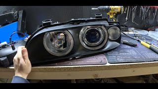 BMW E39 Headlight Projector swap  retrofit Bixenon permaseal [upl. by Htebasile]