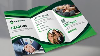 Brochure Design  Tri Fold Brochure Design in Illustrator cc [upl. by Darrow]