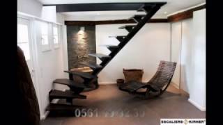 soudeur design escalier pour les petit espaces limon central escalier [upl. by Solegnave846]