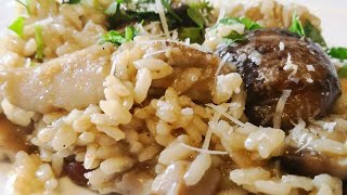 Delicioso Risotto de Boletus Edulis  ✅ Como preparar un arroz con setas italiano casero [upl. by Strickler844]