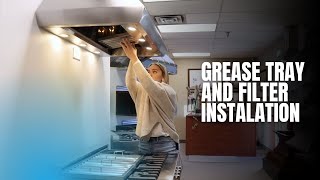 How to Install Range Hood Grease Tray and Baffle Filters [upl. by Eeslek]