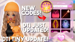 DTI NEW UPDATE ALL New CODES HAIRSTYLES amp SECRET QUEST INSIDE [upl. by Dallis]