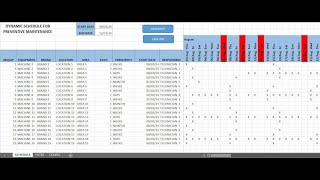 ✅ DYNAMIC SCHEDULE FOR PREVENTIVE MAINTENANCE IN EXCEL [upl. by Enitnatsnoc]