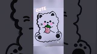 Kawaii art🍓✨️shorts howto art kawaii cute viral fypシ゚ [upl. by Bannerman]