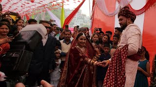 तेनु लेके मैं जावांगा 😍❤️ जबरदस्त डांस अपनी शादी मैं 🥰couplegoals roshanlohiyavlogs wedding [upl. by Bennet]